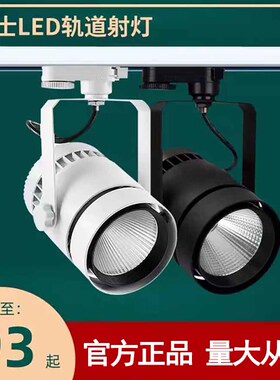 雷士照明led轨道灯服装店射灯35W50W高亮商用COB导轨射灯TLED317N