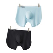冰丝平角内裤 春夏个性 新款 男士 运动青少年中腰宽松透气无痕阿罗裤