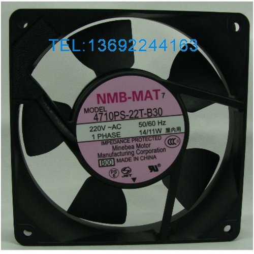 日本NMB120*120*25MM 12025 220V 14/11W 4710PS-22T-B30风扇