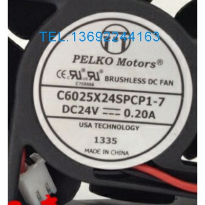 全新派尔可 PELKO MOTORS C6025X24SPCP1-7 24V 0.17A 6025 6CM