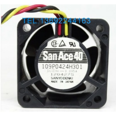 原装正品山洋 109P0424H301 24V 0.095A 4CM 4028 24V 带检测风扇