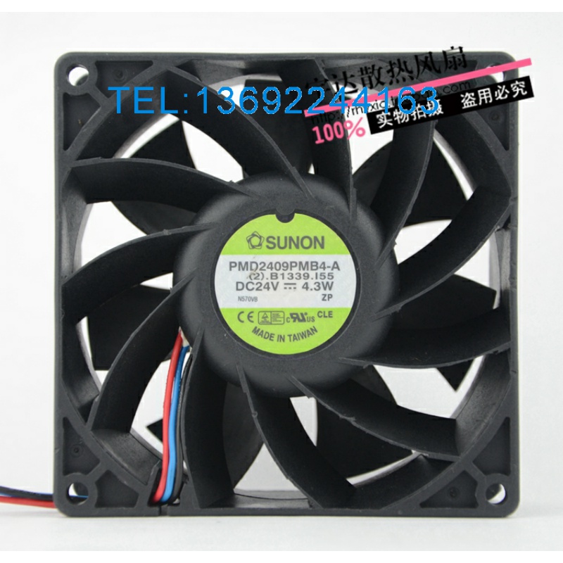 台湾建准 9厘米24V机箱散热风扇 PMD2409PMB4-A 9038mm 4.3W 3线