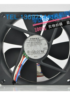 Papst风扇 9CM9025 12V 208mA 2.5W TYP 3412 N/2GH TYP3412N/2GH