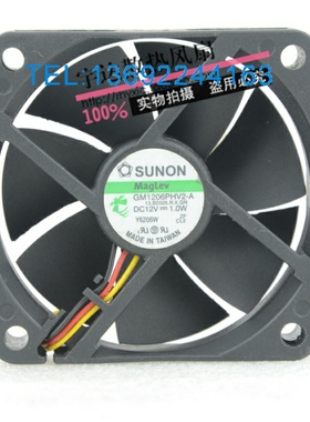 原装正品 SUNON GM1206PHV2-A 6015 DC12V 1W 6cm 超静音散热风扇