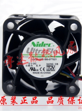 nidec W40S12BSB5-07T021 12V 0.66A 40*40*28MM 4线 PWM散热风扇