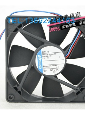 原装德国ebmpapst 12cm 12025 24V 5W 4414FD 变频散热风扇两线