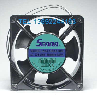 台湾SEADA 防潮风机SA1238A1/A2 HBT/ HBL晾胚柜/发酵箱 防水风扇