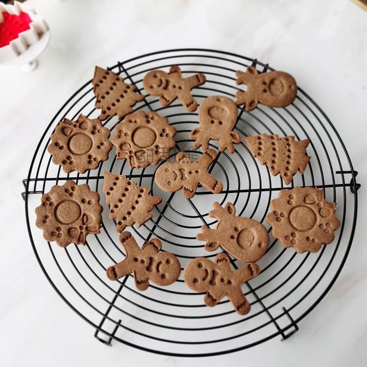 出口欧美 圣诞节3D立体饼干模具姜饼人麋鹿花环圣诞老人饼干切模