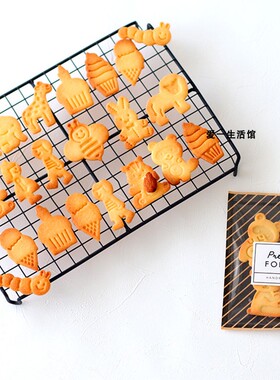 Titibear3D立体卡通动物圣诞节万圣节儿童节饼干模具弹簧按压式模