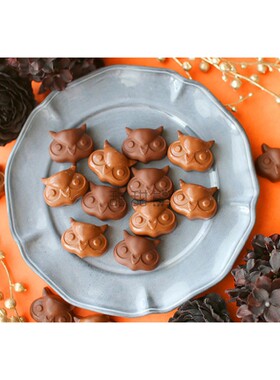 Titibear 猫头鹰巧克力食品级硅胶模具家用自制DIY冰块蛋糕模具