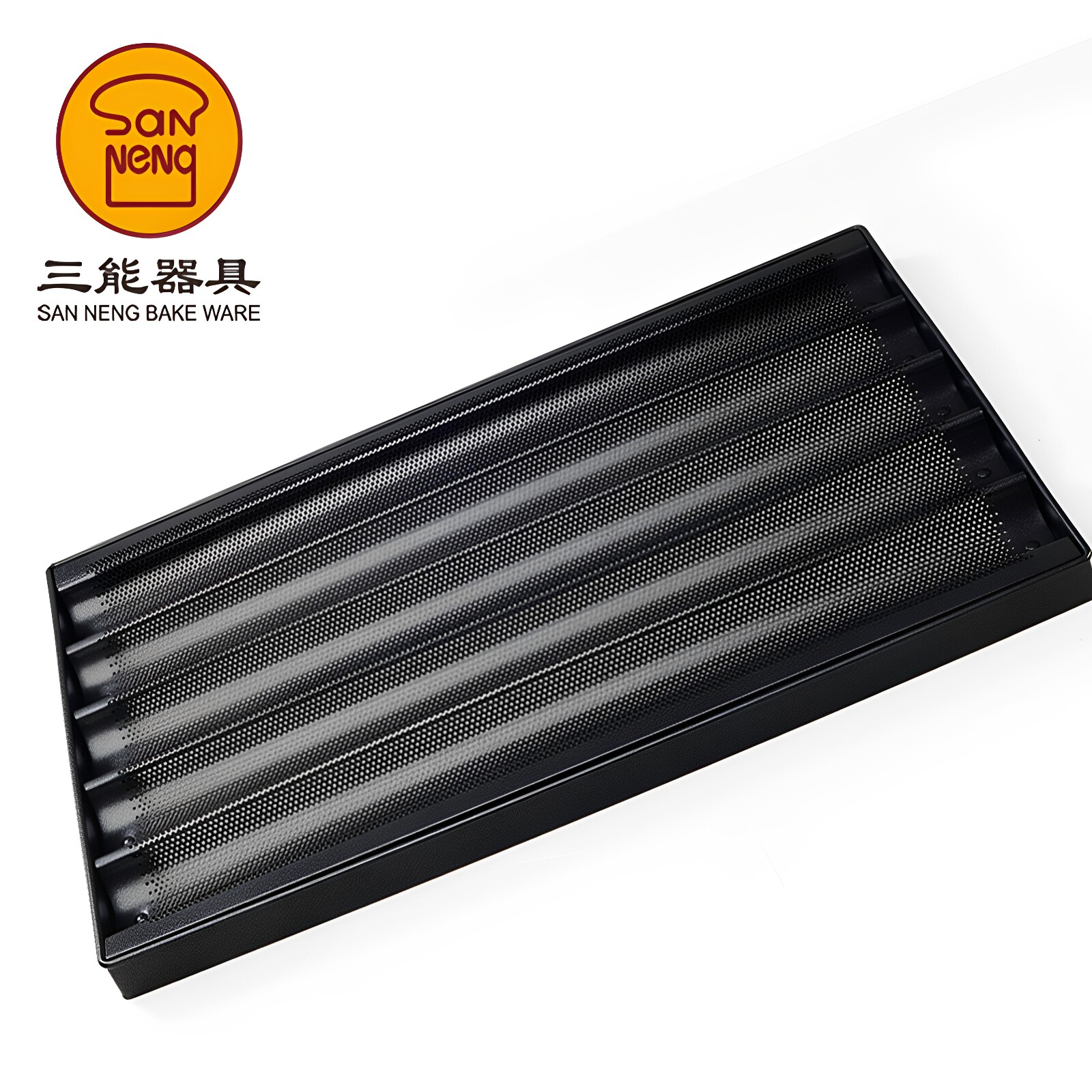 三能法棍烤盘模具超长蛋挞不粘波浪烤盘长条面包模SN1595SN1583