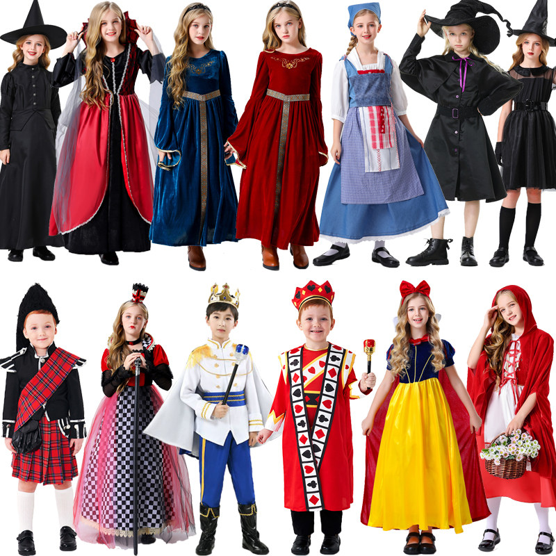 童话剧皇帝的新装国王大臣骑士侍卫士兵中世纪公主童话人物演出服