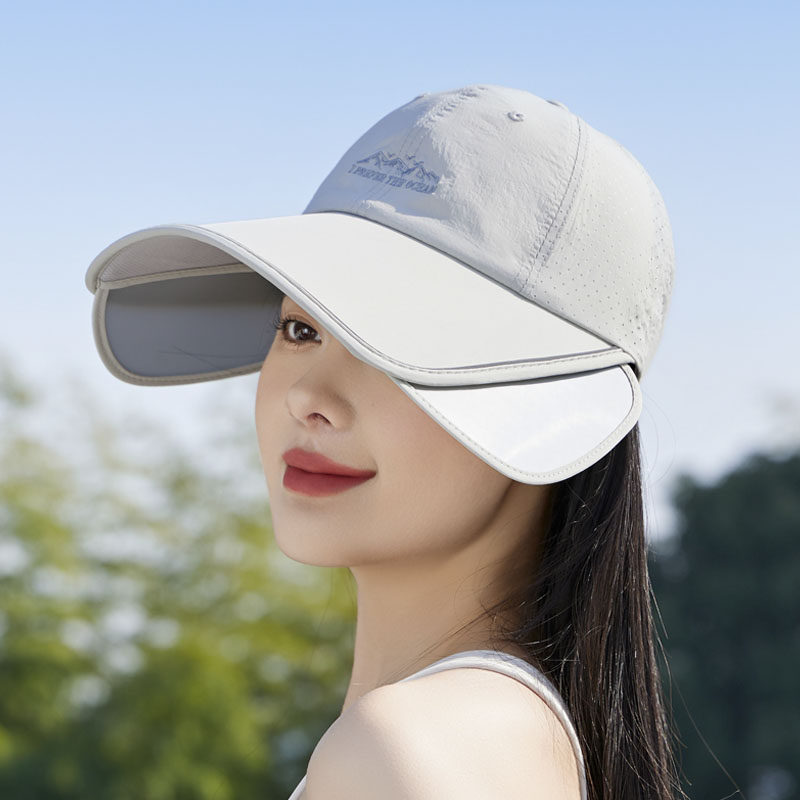 可扎马尾速干透气鸭舌帽女加大加宽可伸缩帽檐户外防紫外线太阳帽,服饰配件/皮带/帽子/围巾,帽子,淘宝优惠券,粉丝福利购,淘宝优惠卷