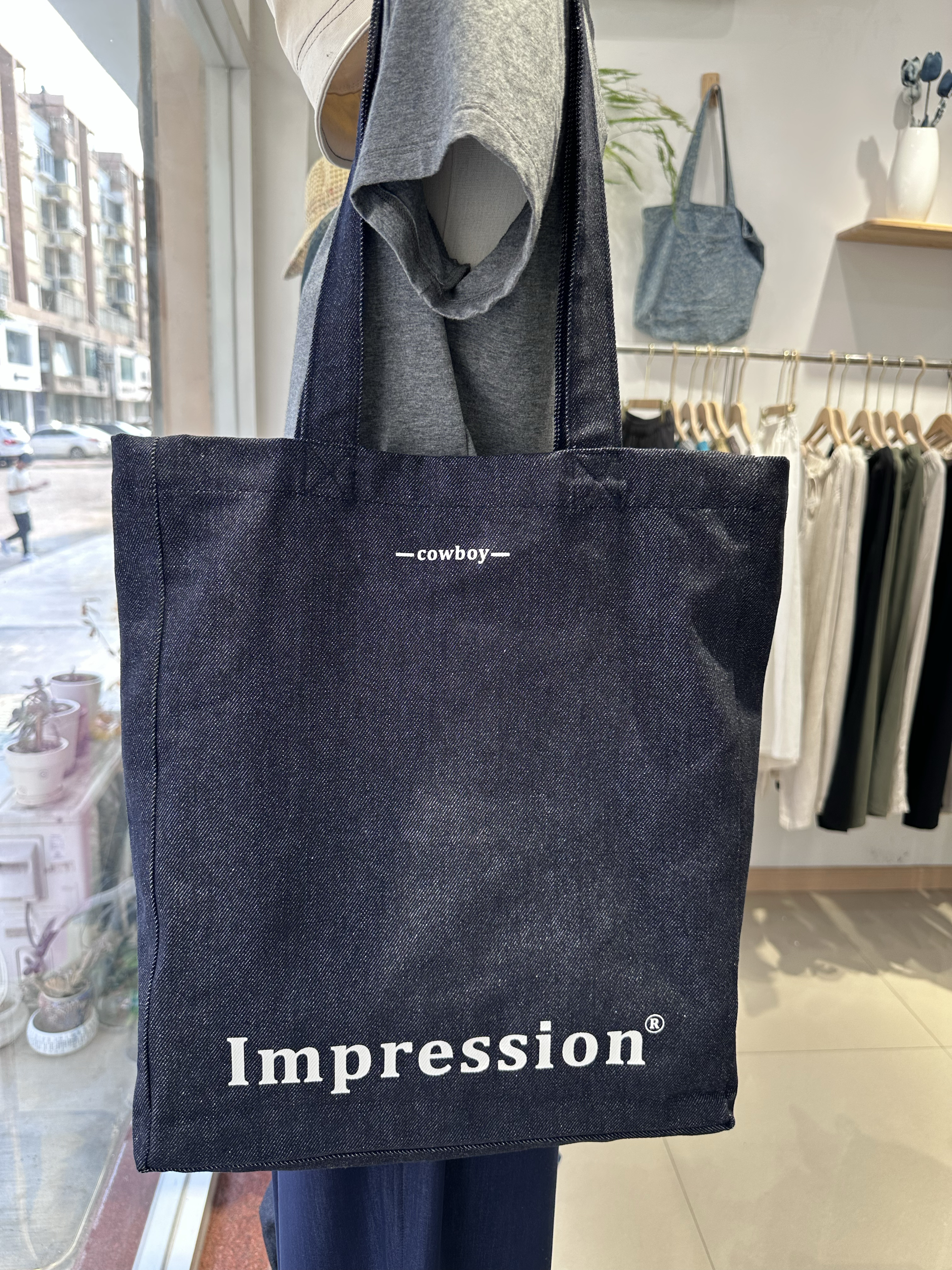 牛仔包简约百搭帆布包袋2025韩版慵懒风文艺休闲大容量手提单肩