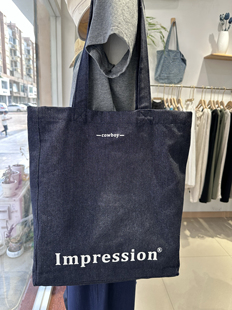 牛仔包简约百搭帆布包袋2025韩版 慵懒风文艺休闲大容量手提单肩