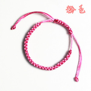 彩色编织绳 猫狗宠物项圈  可调节大小 猫咪项链 可串铃铛饰品