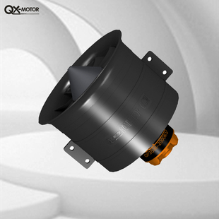 群汐QX-motor模型飞机配件80mm正反桨12叶涵道动力组6S 12S配120A