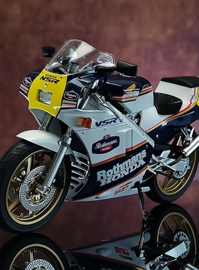 青岛社1:12本田NSR摩托车仿真摩托机车合金模型收藏摆件 精品礼物