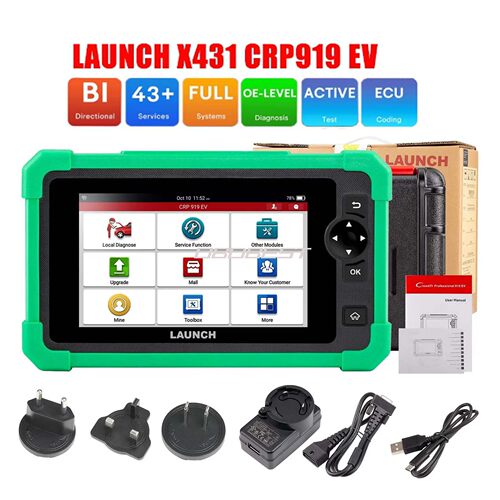 海外版LAUNCH X431 CRP919 EV 新能源电动汽车诊断仪 2年免费升级