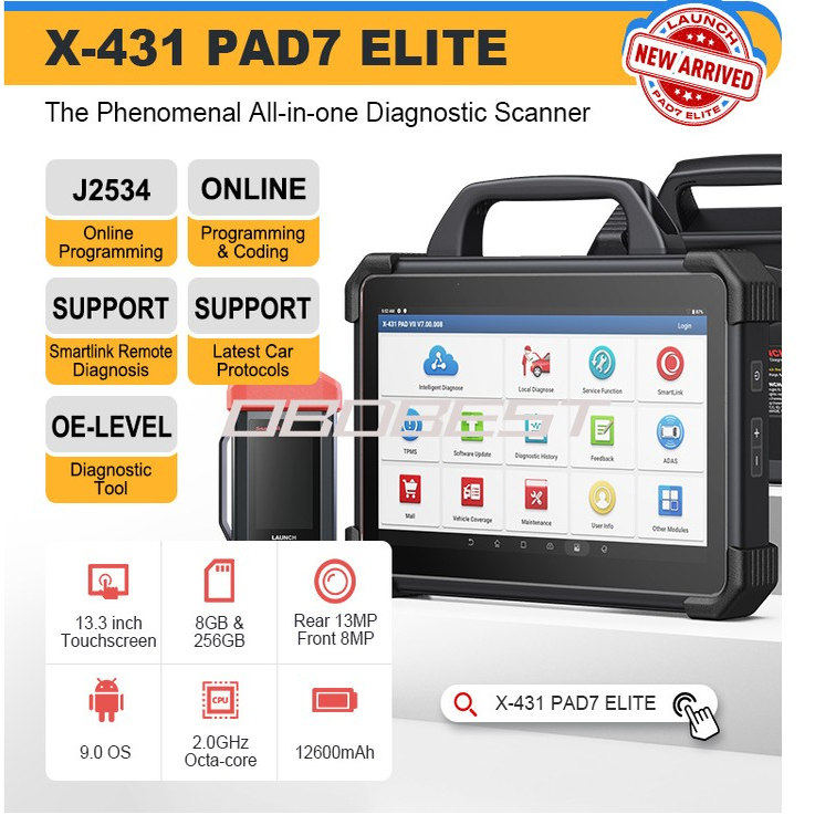LAUNCH X431 PADVII ELITE X431 PAD7 Elite Key Programmer PADV