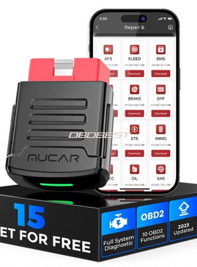 MUCAR BT200Pro OBD2 Scanner Tool Oil SAS 15 Reset services..