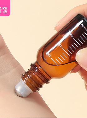 分装瓶/滚珠F1pz801-避光精油瓶玻璃刻度瓶花露水茶色瓶涂抹