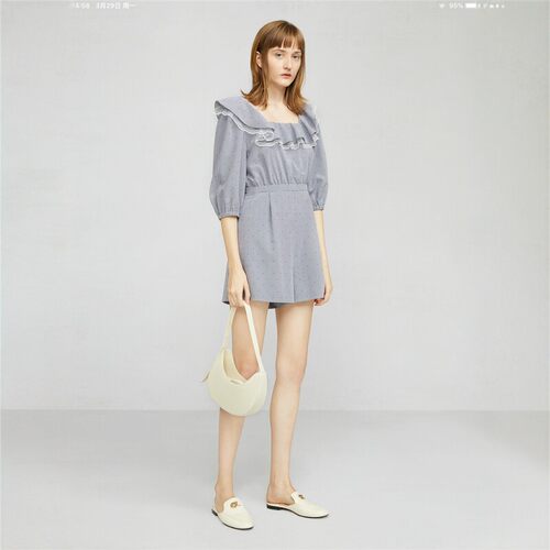 CAROLINE卡洛琳荷叶领连身裤2021夏季专柜正品N62C2302-2880