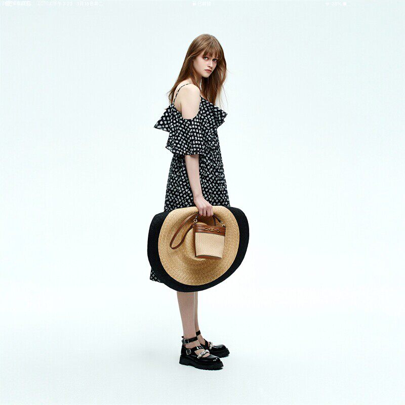 JORYA/卓雅吊带连衣裙中长裙2022夏季专柜正品O123803B-4380