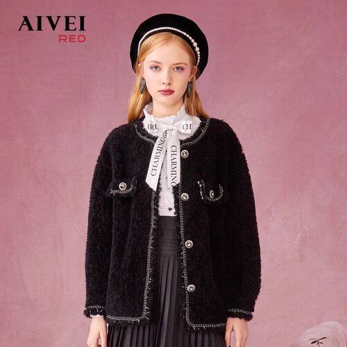 AIVEI/艾薇2022冬季新品外套上衣专柜正品P0660056-3680
