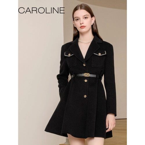CAROLINE/卡洛琳2023秋季毛呢外套女大衣专柜正品ECRDCC59-2980