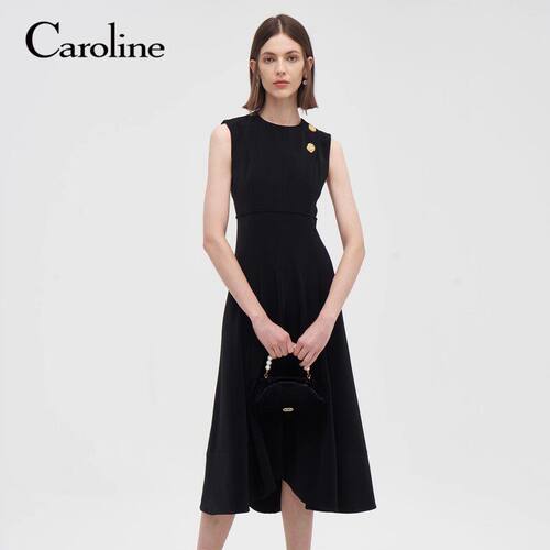 CAROLINE/卡洛琳2023秋季无袖洋装专柜正品P641601D-3280