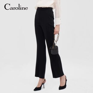 CAROLINE/卡洛琳2023秋季通勤简约喇叭裤子专柜正品P645702B-1980