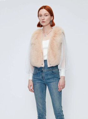 CAROLINE卡洛琳毛皮服装2022秋季专柜正品O648202A-4880