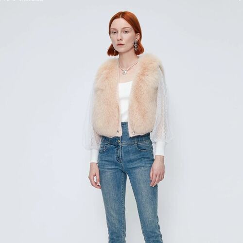 CAROLINE卡洛琳毛皮服装2022秋季专柜正品O648202A-4880