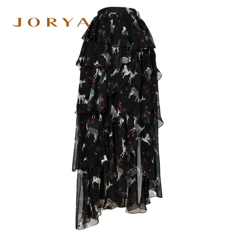 【特价】jorya卓雅2018秋季专柜正品裙子半身裙K1401103-3880