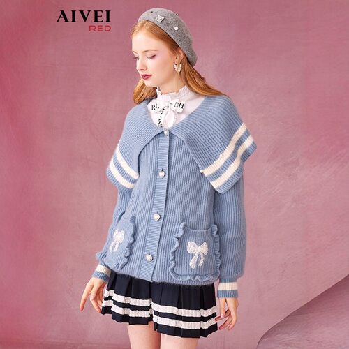 AIVEI/艾薇2022冬季针织衫专柜正品P066S014-2380