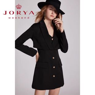 卓雅周末上衣吊带两件式洋装2021春季专柜正品EJWBAJ22-2380