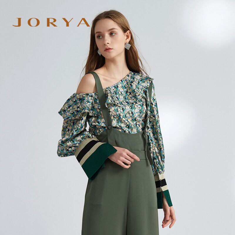 促销 jorya卓雅2018春季专柜正品桑蚕丝上衣K1002505-3880