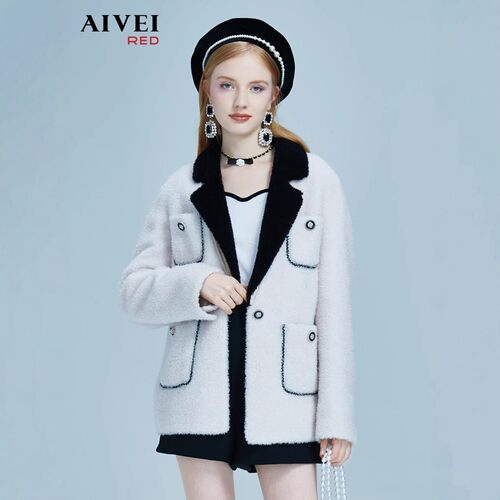 AIVEI/艾薇2022冬季外套上衣专柜正品P0660088-4380