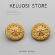 KELUOSI 高档金属扣毛衣纽扣大衣扣风衣扣子小香轻奢风上衣外套扣