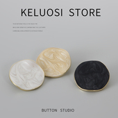 KELUOSI 高档金属扣纽扣大衣扣风衣外套扣子毛衣女百搭外套毛呢扣