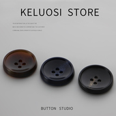 扣袖 KELUOSI 高档羊绒大衣扣风衣扣外套扣子女西装 扣双面呢衣服扣