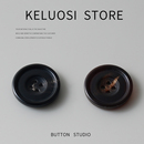 KELUOSI 牛角扣子 天然真牛角纽扣大衣风衣纽扣扣子毛呢毛衣开衫