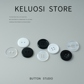 KELUOSI 大衣垫扣风衣透明小扣子毛衣纽扣衣服底扣衬衣毛领扣配件