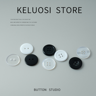 KELUOSI 大衣垫扣风衣透明小扣子毛衣纽扣衣服底扣衬衣毛领扣配件