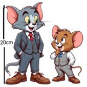 卡通猫和老鼠贴纸防水装 饰贴画汽车贴纸防水贴划痕遮挡