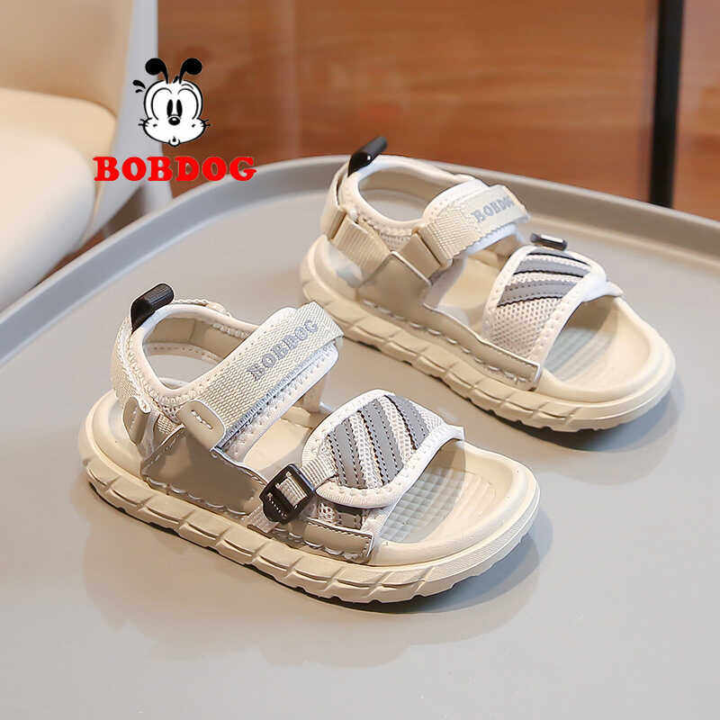巴布豆童鞋男童凉鞋2024夏季新款儿童时尚运动凉鞋子男孩沙滩鞋潮