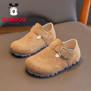 巴布豆童鞋女童勃肯鞋2025春秋新款儿童鞋子女孩复古休闲鞋豆豆鞋