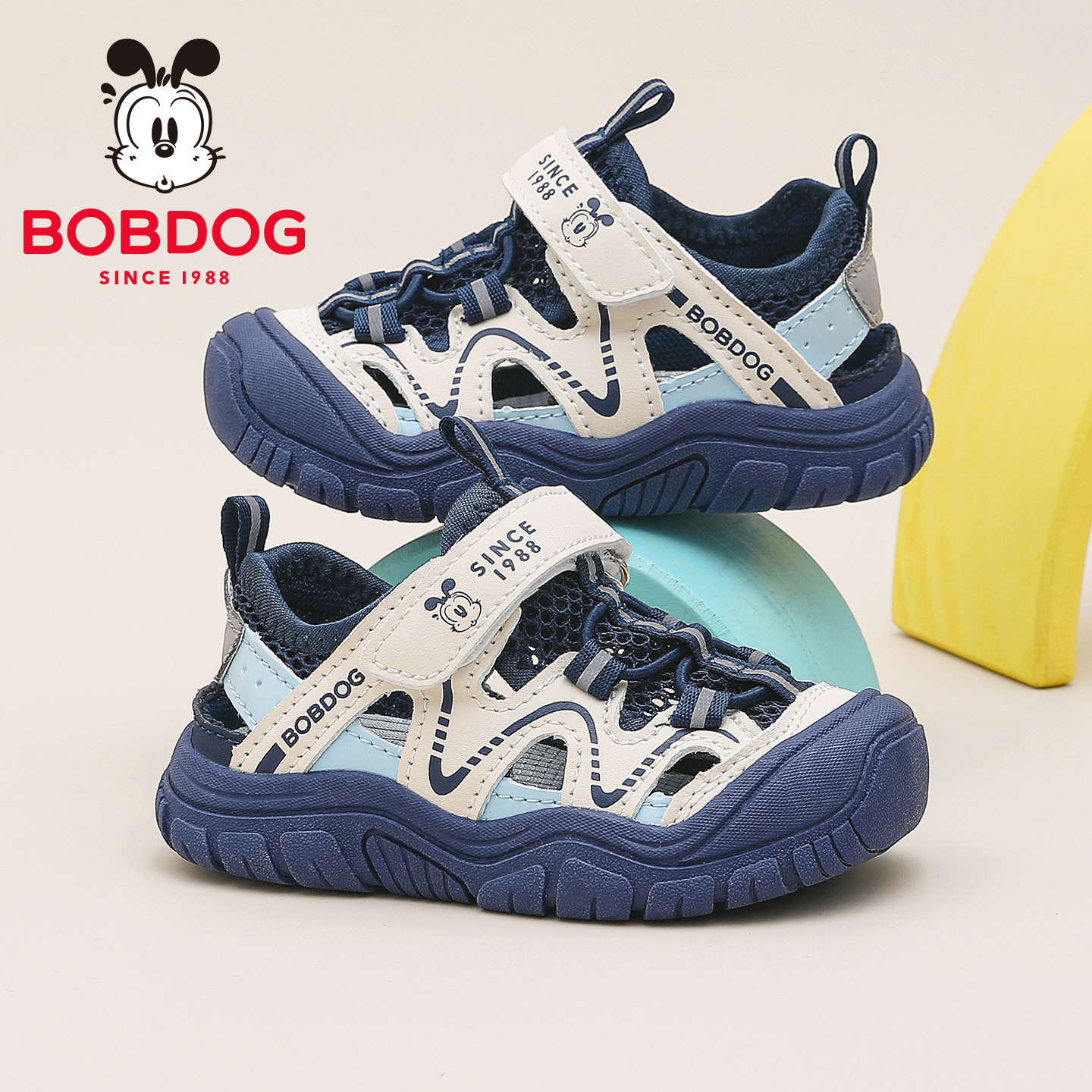 巴布豆童鞋宝宝单网鞋2026夏季新款镂空透气男童鞋子小男孩运动鞋