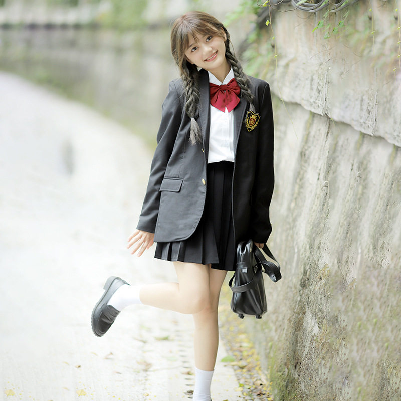 jk制服男女西装班服校服中长裙学院风初高中毕业季运动会西裤套装